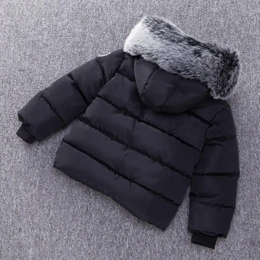 LONSANT/зимняя плотная верхняя одежда; коллекция года; детские куртки для мальчиков и девочек; пальто с капюшоном; теплая одежда; однотонное зимнее пальто унисекс; Прямая поставка