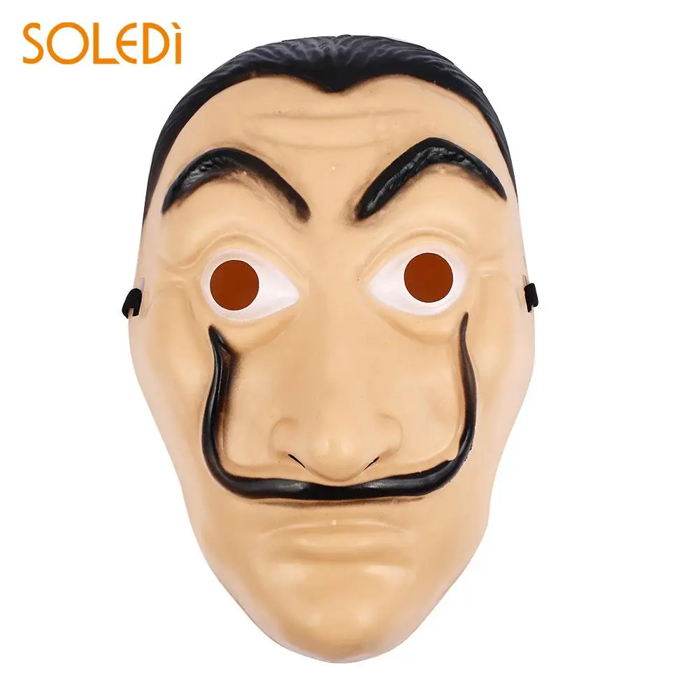 

Facepiece Mask Headgear Halloween Attire Creative Environmental Costume Plastic for La Casa De Papel
