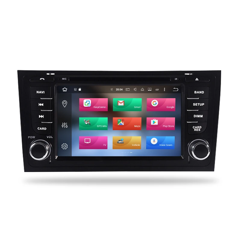 Best Android 9.0 Car DVD Stereo Multimedia Headunit For AUDI A6 RS6 1997-2004 S6 1997+ Auto PC Radio GPS Navigation Video Audio 4GRAM 1