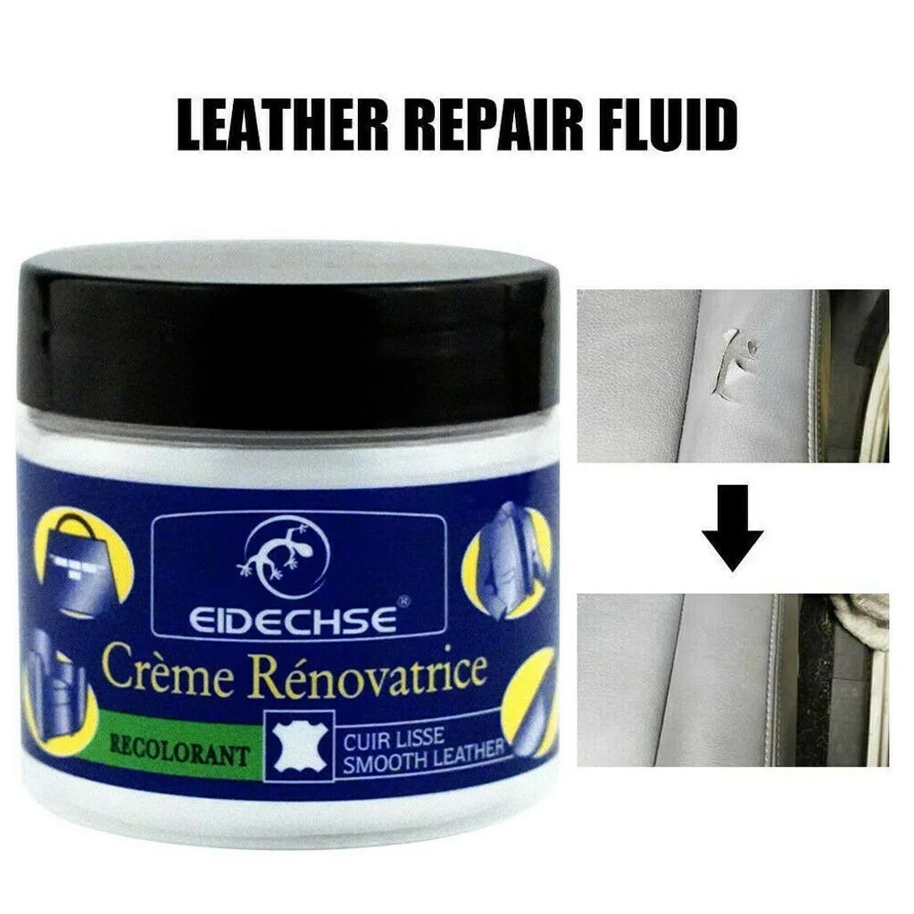

2Pc Reconditioning Leather Cream Vinyl Repair Kit For Home Auto Car Seat Sofa Coats Holes lether Accessory
