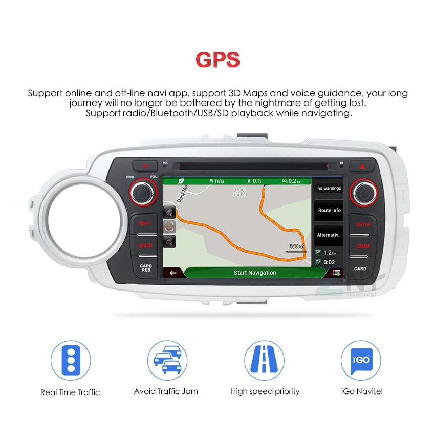 Flash Deal 7" IPS Android 9.0 Car DVD 2 Din Auto Radio For Toyota Yaris 2012-2017 GPS Navigation Multimedia CarPlay WIFI Audio Video Stereo 10