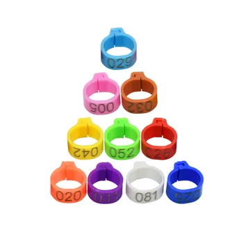 

100 pcs Inner Diameter 8mm Pigeon Leg Poultry Dove Bird Parrot Clip Rings Band Foot Ring Pigeon Supplies Bird Appliances