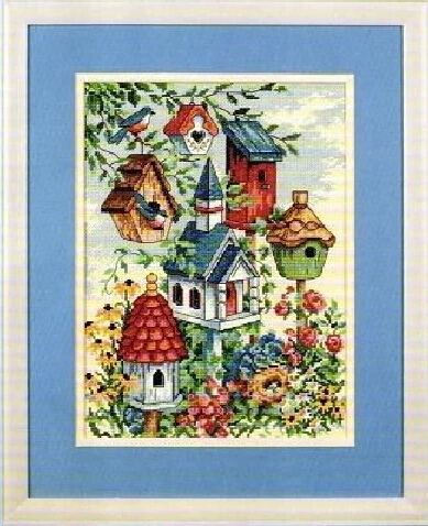 

Top Quality Lovely Counted Cross Stitch Kit Bird Nest Home Birds dim 07875