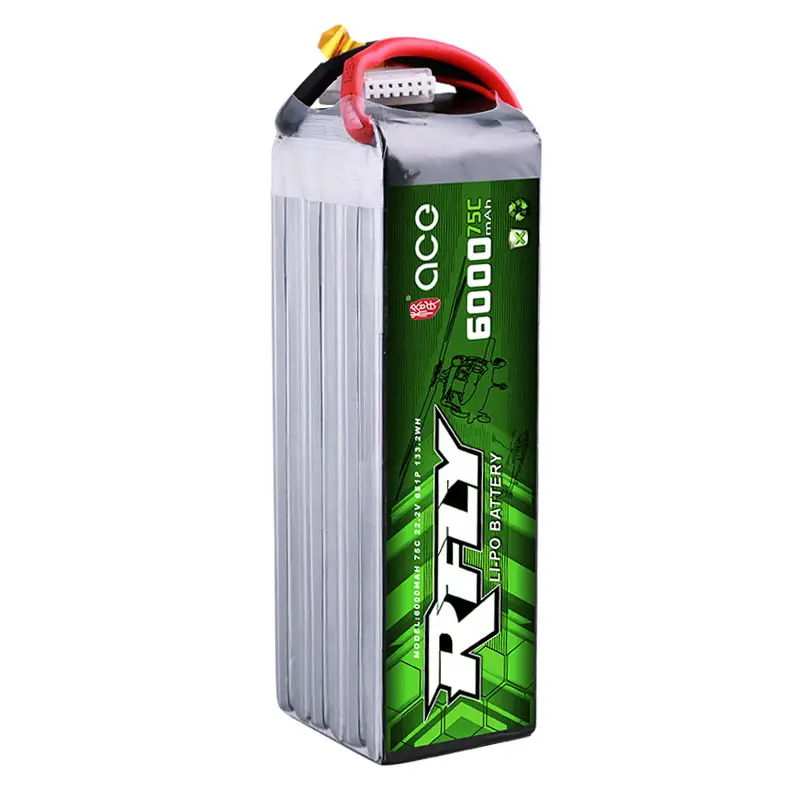 Gens ace RFLY 6000mAh 22,2 V 75C Max 150C Lipo 6S батарея с разъемом XT60 для Traxxas лодки вертолета с неподвижным крылом беспилотного автомобиля