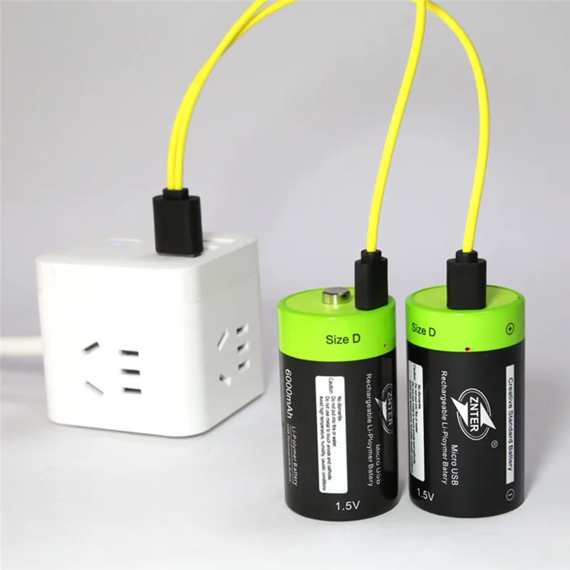 

ZNTER D size 4000mAh Lithium Battery Bateria Pilha Recarregavel 1.5v 2A 4000mAh Rechargeable Battery Multifunctional Li-polymer