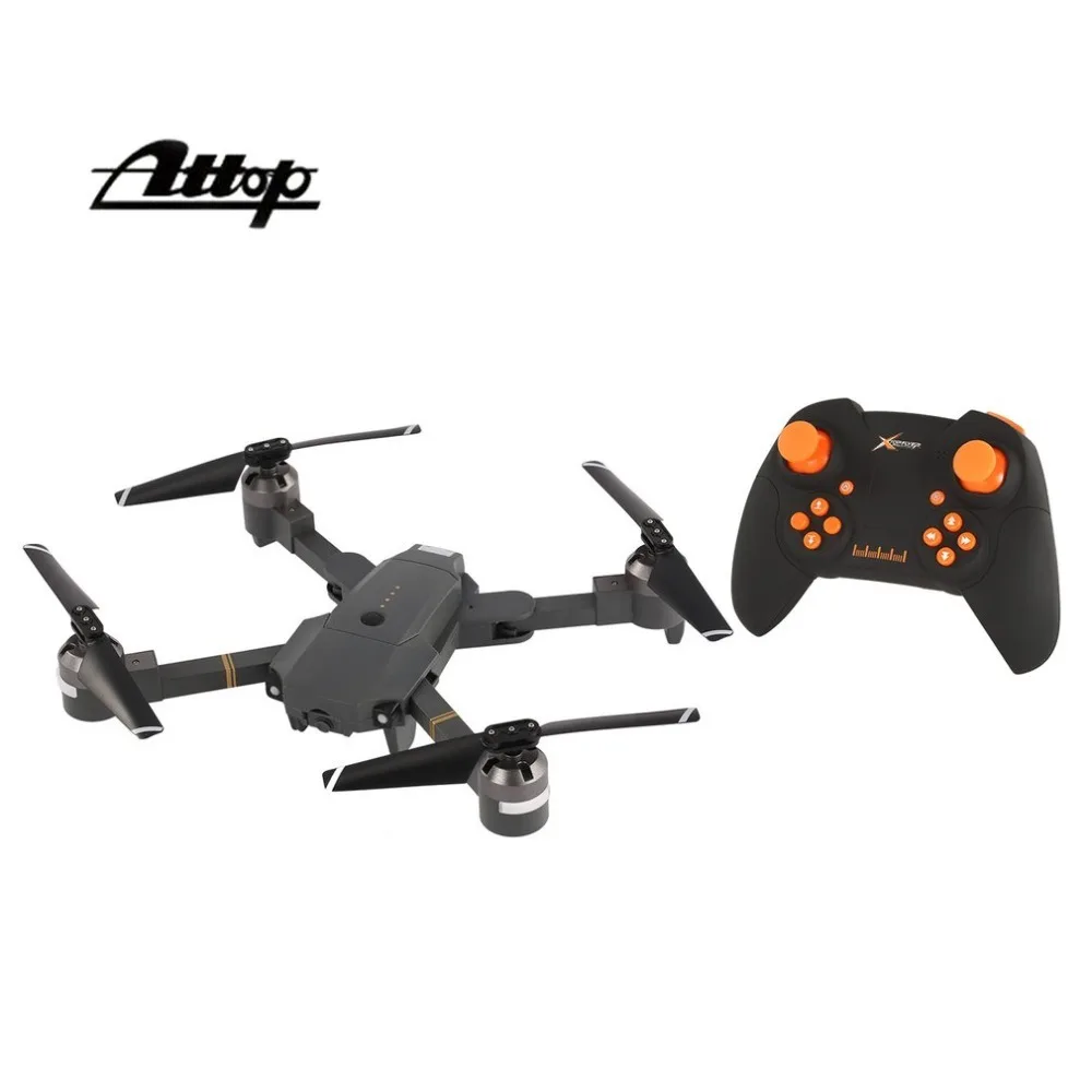 

Attop XT-1 RC Drone Quadcopter 2.4G Altitude Hold Mode Foldable Headless 3D Flip Roll One Key Takeoff/Landing Speed Switch