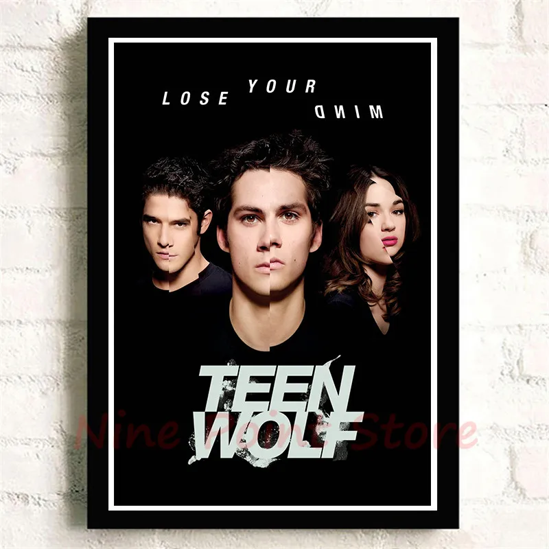 Teen Wolf, белая бумага с покрытием, кино-стикеры Настенные, четкое изображение, украшение для дома, гостиной, спальни, дома, без рамы