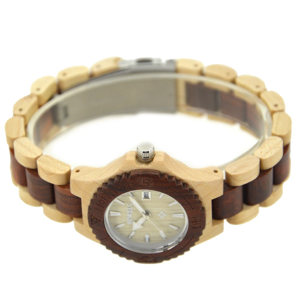 BEWELL WOODEN WATCH
