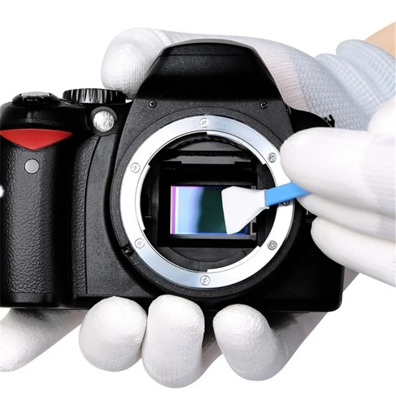20Pcs DSLR Della Macchina Fotografica Sensore Tamponi di Pulizia Kit  Obiettivo di Macchina Fotografica Digitale Cleaner Tampone per Nikon Canon  Camera