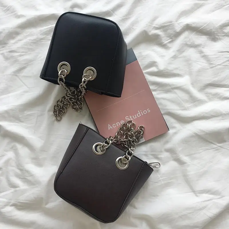 المرأة البسيطة الأسود أعلى-حقائب بيد حقائب يد حقيبة السيدات الكتف أكياس Crossbody للنساء 2019 سلاسل اليد أكياس BANGE