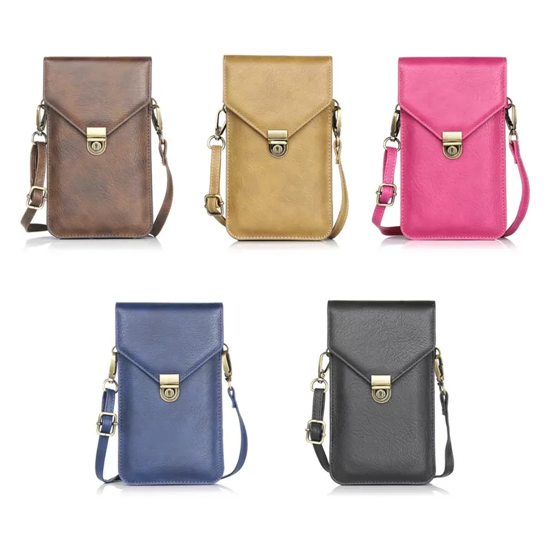 Универсальная кожаная сумка для мобильного телефона, сумка на плечо, карман, кошелек, чехол для iPhone X, 7, 8, samsung, S9, S8, huawei, Xiaomi, LG