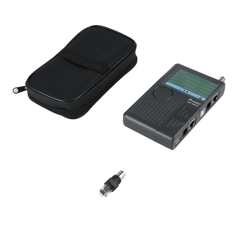 

Pro'skit Handheld RJ45 RJ11 USB BNC Cable Sniffer-Remote Network Lan Cable Tester Ethernet Wire Line Tracker Detector Finder
