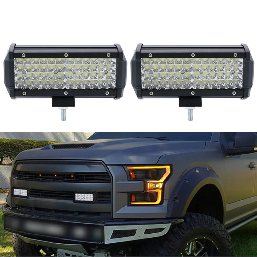 LED Lens 144W Spot Led Light 4x4 Offroad Bar For Off road 4WD Truck ATV 12V 24V Trailer Waterproof Work Lights Led Fog Lights (5)