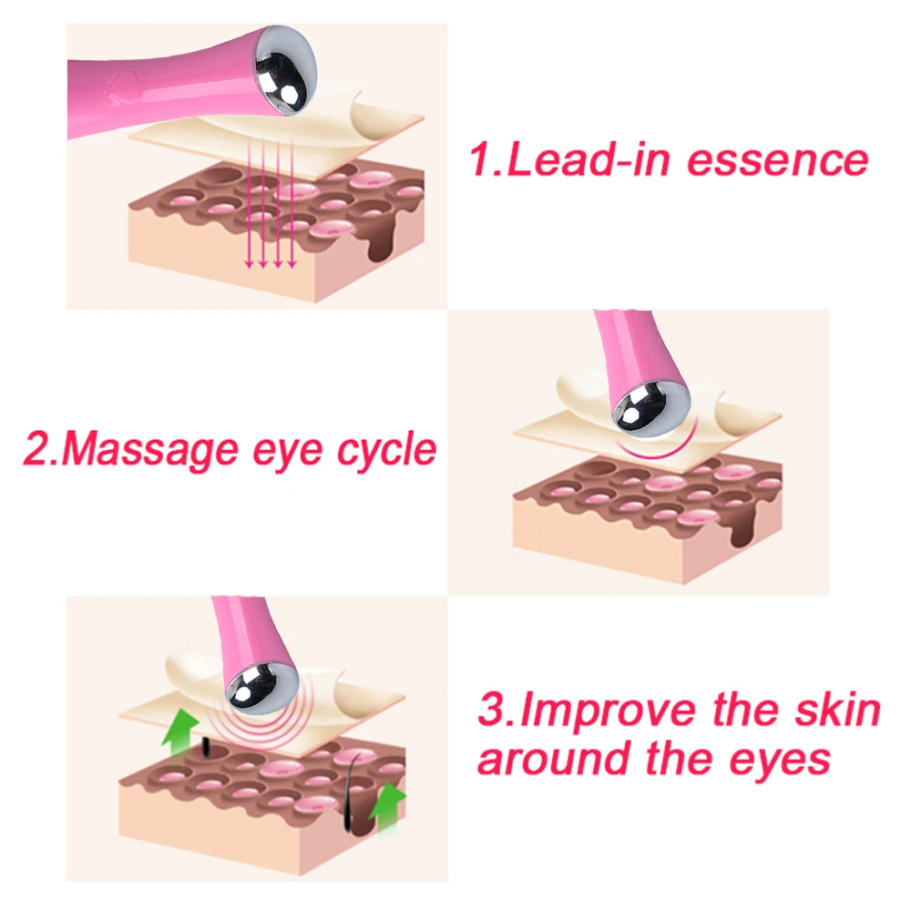 Мини-массажер для красоты глаз, вибратор для удаления морщин, темные круги, отечность, тонкое лицо, анти сумка, средство для ухода за глазами