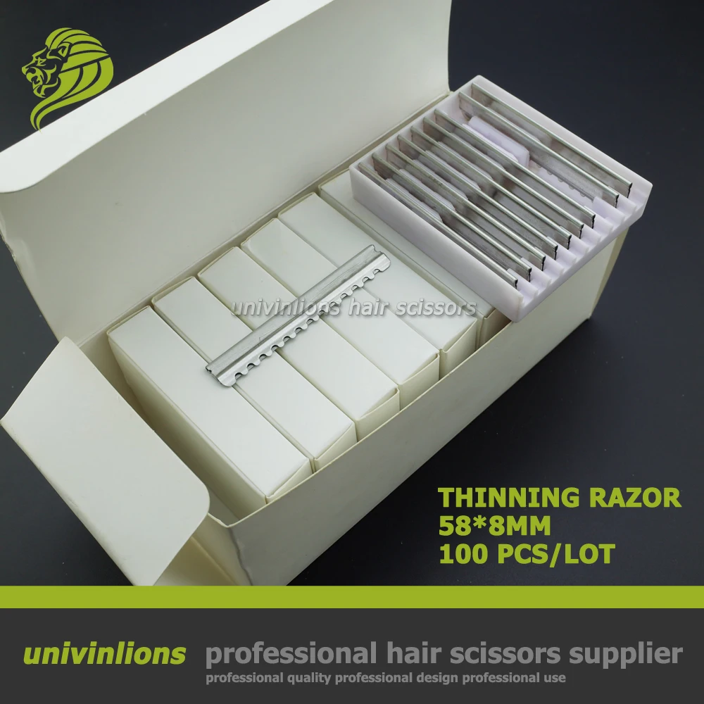 Buy Univinlions 100 replaceable blade haircut hot blades salon razor