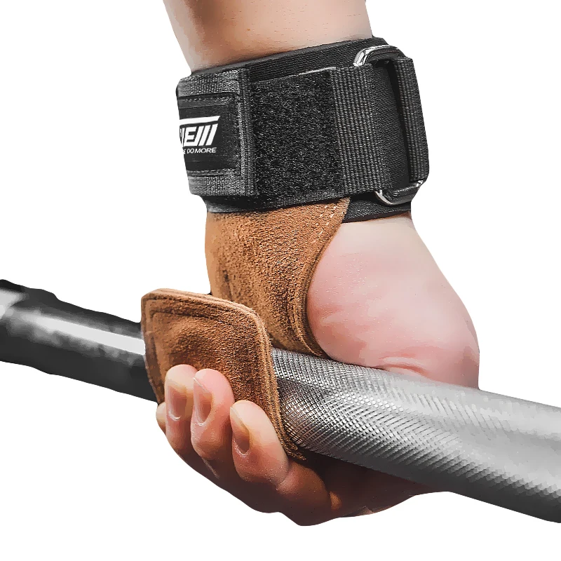 

Weight Lifting Hand Grips Workout Pads Adjustable Wrist Support Wraps for Barbell Power Lifting Pull Up Fitness Gym Glove