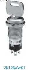 

[ZOB] NKK key switch opening 12mm SK12AAW01 large spot new authentic 3A 125V --5PCS/LOT