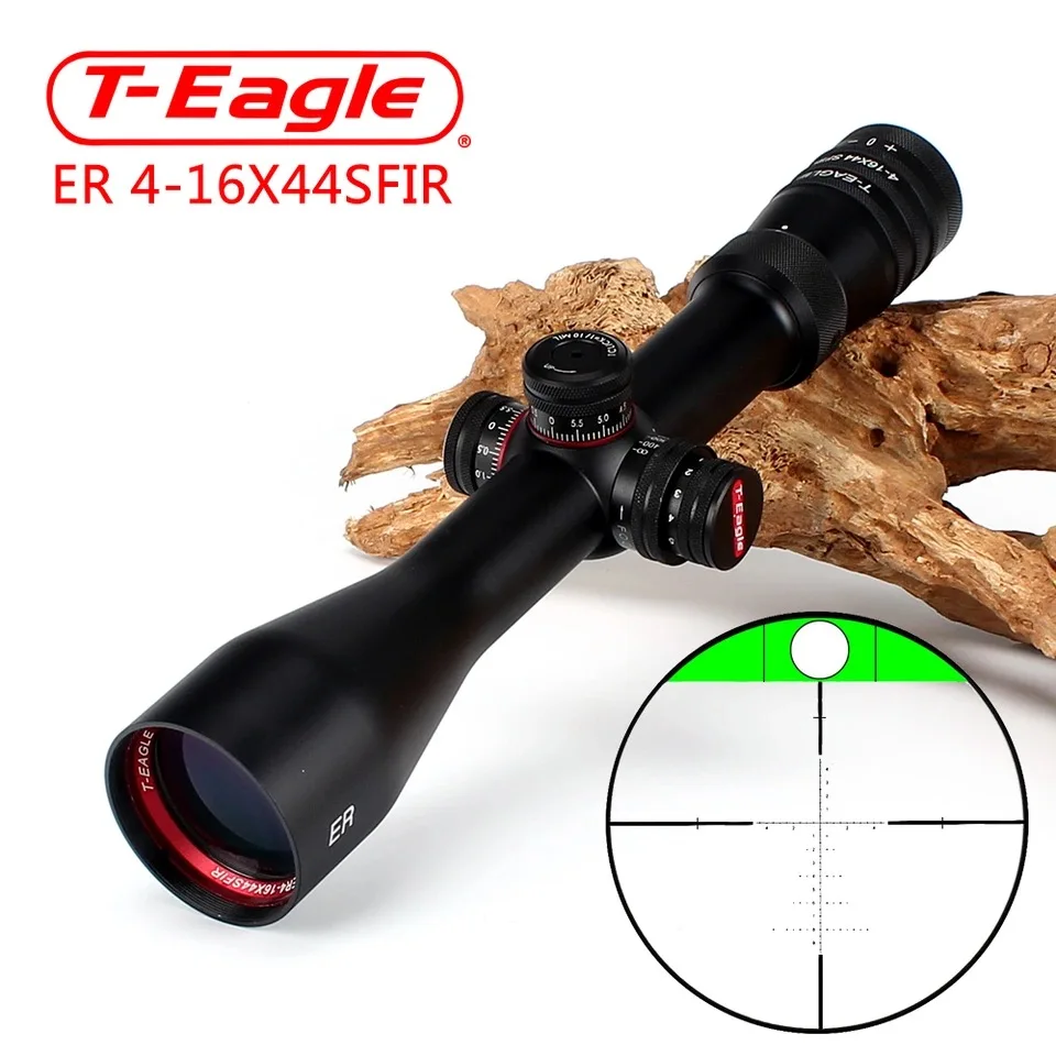 T-Eagle ER 4-16x44 Pre-Reticle Lateral Focus 30mm W/Level Riflescope FAST POST 