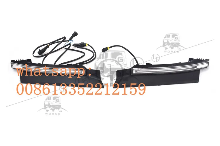 G CLASS G500 B style front lip fit for 2019 year G wagon G500 with lights (12)
