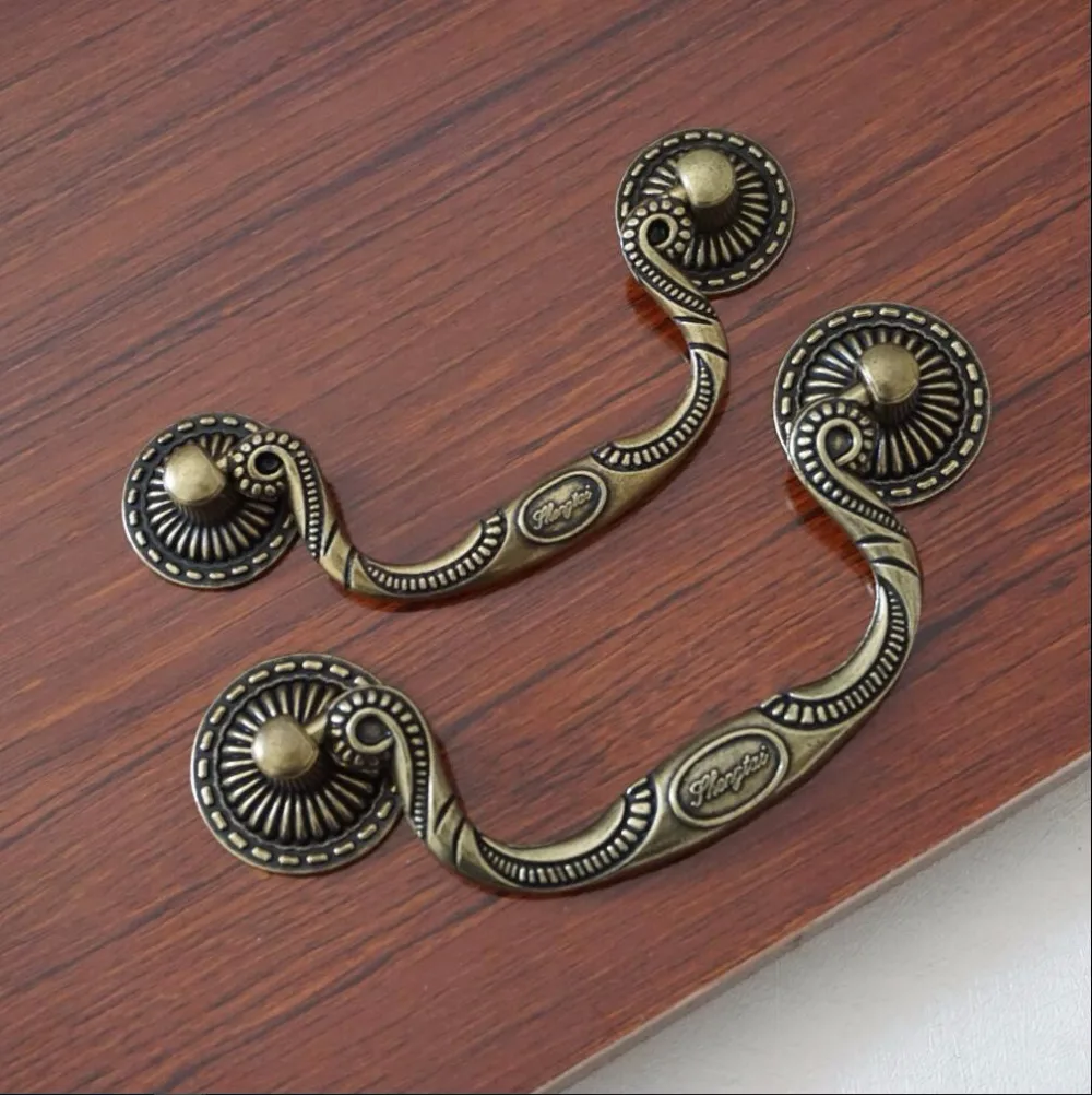 4-Pc,Rectangle Dresser Drawer Knobs,Kitchen Handles For Cabinets Dresser Handles And Knobs Leaf Cartoon Pink Pig