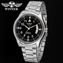 

WRG8024M4S1 latest luxury Winner Automatic men's watch silver color,stainless steel bracelet free shipping with gift box