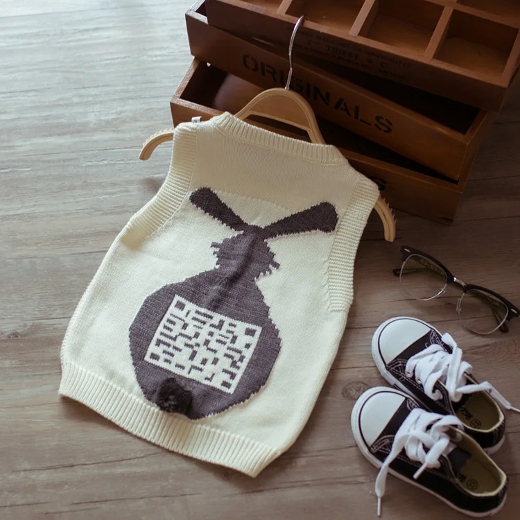 Spring autumn children cartoon rabbit sweaters casual boys sweater cute
