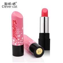 Умная кошка брендовая черная розовая помада обесцвечивающая помада противотуманная поверхность тупой светлая помада губная помада, цветная термопомада влаги