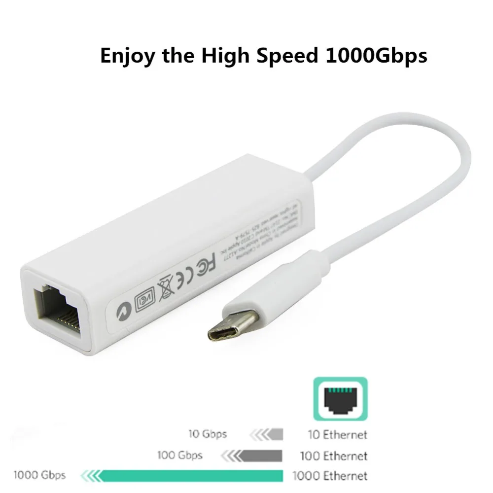 USB C Ethernet USB-C для RJ45 сетевой адаптер Тип C USB 3,1 сетевая карта USB Ethernet для MacBook Pro samsung Galaxy S9/S8/Note 9