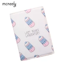 Милый флакон Обложка для паспорта кредитный держатель для карт, сумка для ID карт из искусственной кожи, бизнес Porte Carte простая, дорожная Обложка для паспорта 14*10 см