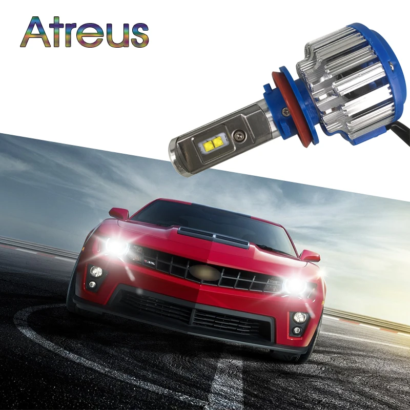 Atreus автомобильный головной светильник H7 светодиодный H8/H11 9005 HB4/9006 9012 70 Вт 7000lm Авто