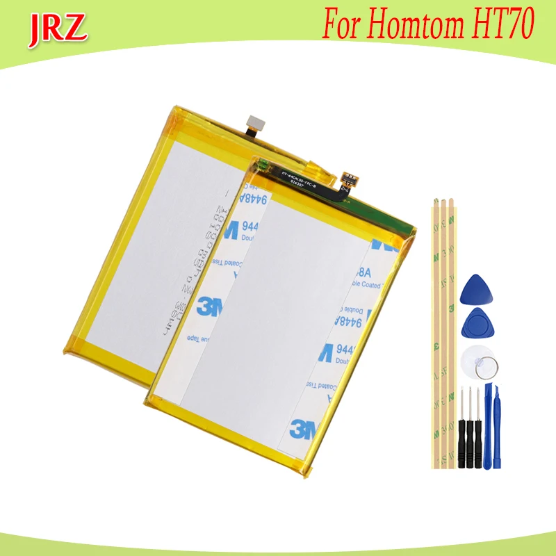 

JRZ 10000mAh For Homtom HT70 Battery Hight quality Replacement Backup Battery With Tools For Homtom HT70 Smartphone +Tools