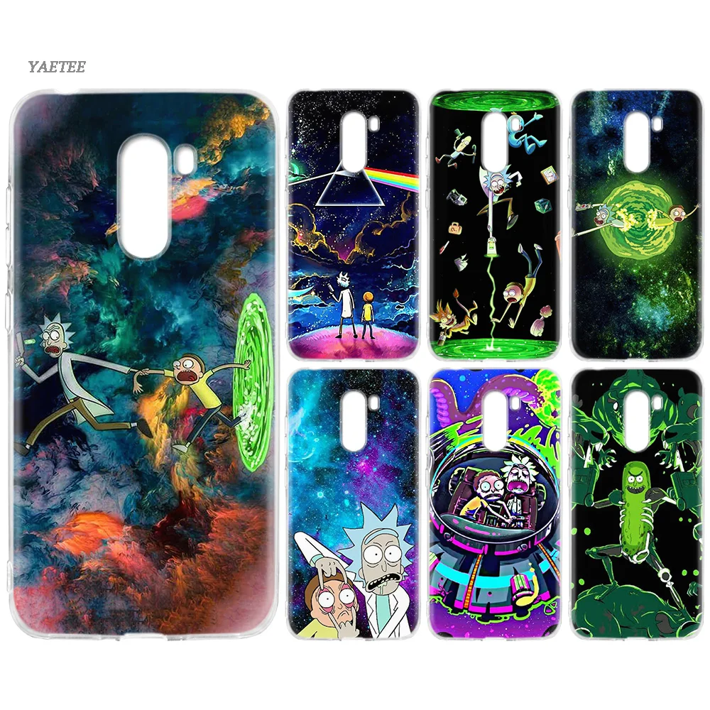 

YAETEE Rick And Morty Silicone Case for Xiaomi Pocophone f1 Mi A2 Lite A1 Redmi Note 4X 5 5A 6 Pro S2 Plus