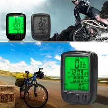 2016 New Waterproof LCD Display Cycling Bike Bicycle Computer Odometer Speedometer with Green Backlight 2016 New Waterproof LCD Display Cycling Bike Bicycle Computer Odometer Speedometer with Green Backlight