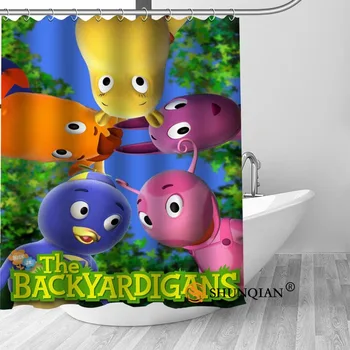 

Custom Backyardigans Modern Shower Curtain Bathroom Waterproof Polyester Fabric Printing Bathroom Curtain With Hook