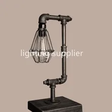 dimmble Лофт винтажная Персонализированная настольная лампа, водопроводная промышленная Ретро лампа для чтения, декоративная настольная лампа для бара