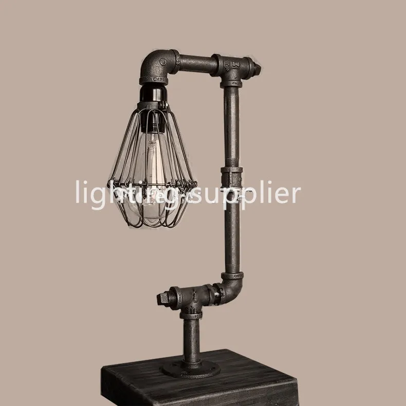 

Newly dimmble LOFT vintage personalized table lamp, water pipe industrial retro reading lamp, bar desk lamp decoration