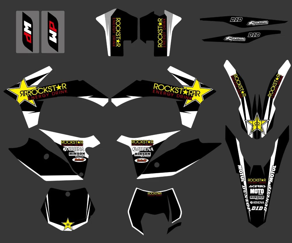 Star New Team Graphics наклейки фон для KTM EXC SX XC XCW SXF XCFW F W 125 150 200 250 350 450 500|team graphics|ktm team graphicsktm