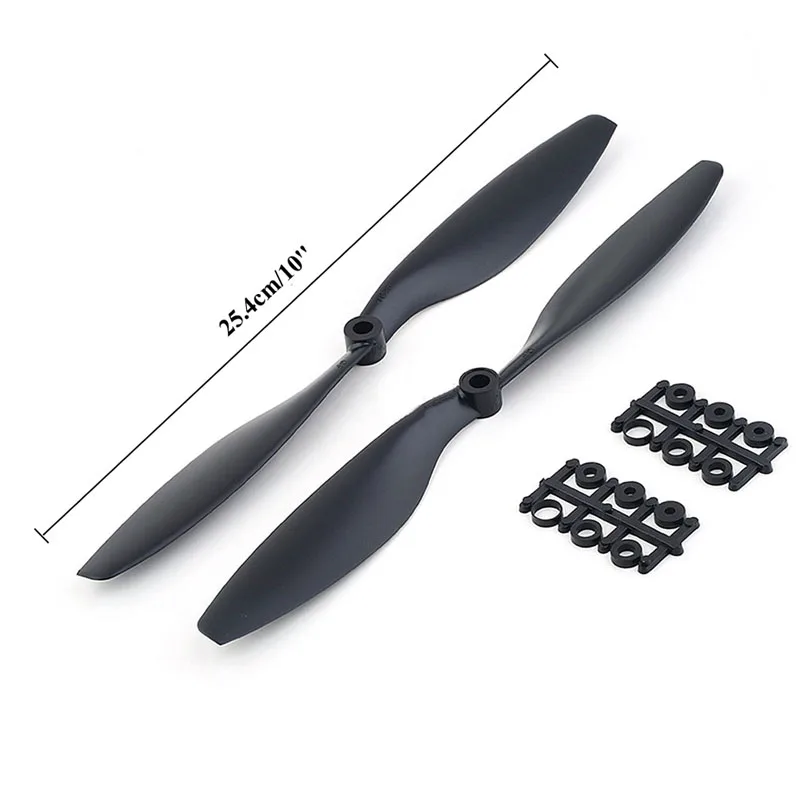 1 пара 1045 10x4 5 CW CCW Propeller Prop для RC мультикоптера квадрокоптера F450 черный|cw ccw|1045 propprop