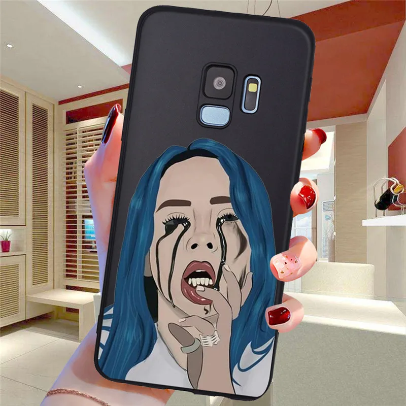 Billie eilish для Samsung Galaxy S6 S7 край S8 S9 S10 S10e Plus Note 8, 9, 10, A30 A40 A50 A60 A70 M10 M20 чехол для телефона чехол - Цвет: H1802