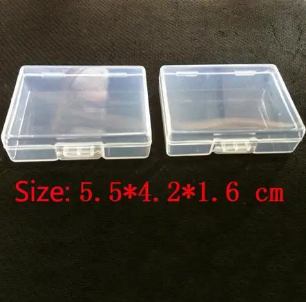 

Free shipping Small Parts Transparent Collapsible Plastic Boxes Small Jewelry Storage Packaging Box