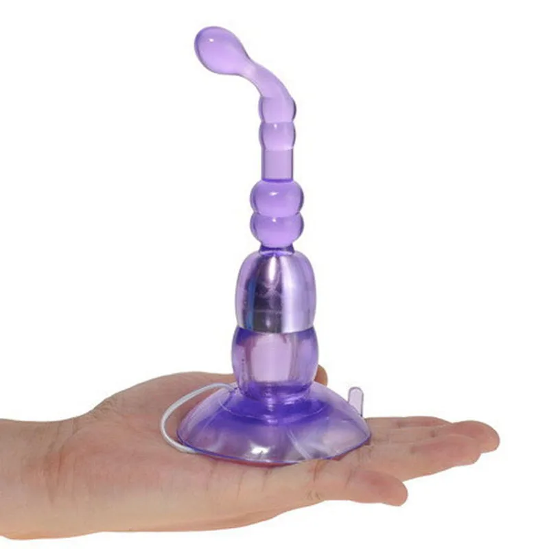 AA003570 Crystal Sucker Jelly Vibrating Anal Plug Toys Real Skin Feeling Adult Sex Toys Vibrator Dildo Penis For Women Sex Game Products (3)