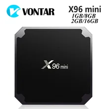 VONTAR X96 mini TV BOX Android 7.1 OS Smart TV Box 2GB 16GB Amlogic S905W Quad Core 2.4GHz WiFi IPTV Set top box 1GB 8GB X96mini
