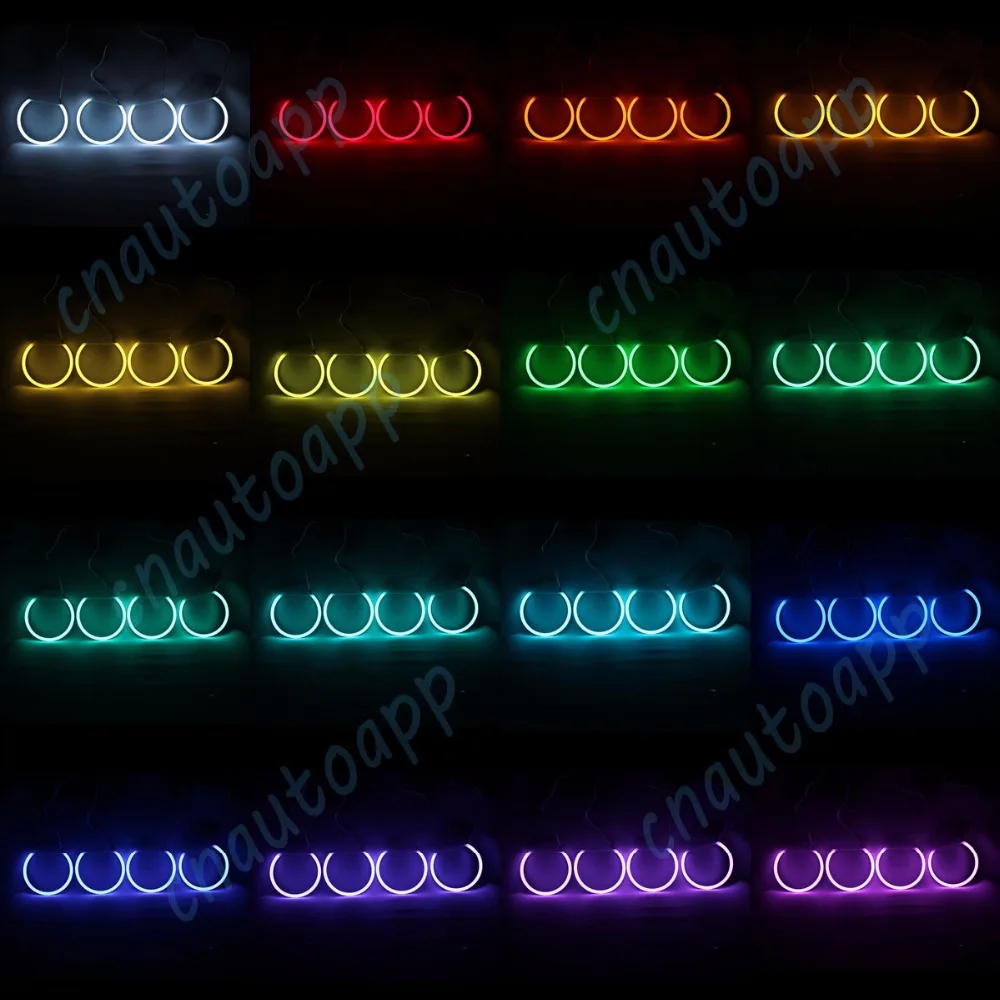 Angel Eyes Cotton Bluetooth Wireless RGB Controller Kit DRL For BMW E38 E39 E46 E90 E92 E36 E53 E60 E61 E81 E82 E83 E87 E88 led light