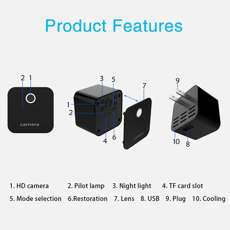 

Mini WiFi Camera HD 1080P Night Vision Motion Sensor Micro Cam DVR Video Voice Recorder Remote Camcorder DVR of Charge