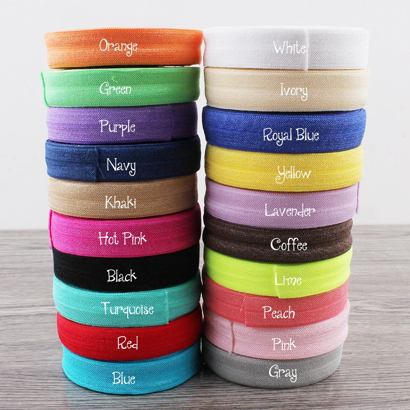 Fold Over Elastic 50yards/lot 5/8