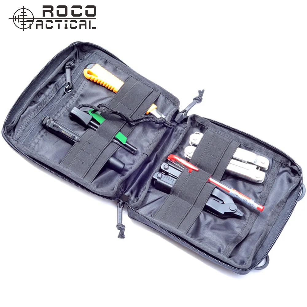 

ROCOTACTICAL D80 MOLLE EDC Tactical Organizer Pouch Military Low Profile OP Pouch Military EDC Army Waist Organizer