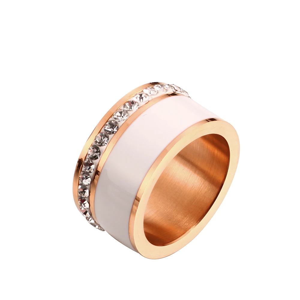 Женское кольцо из нержавеющей стали золотого цвета, роскошный бренд, женские мужские ювелирные изделия, Свадебные обручальные мужские кольца, набор, разные размеры, подарок