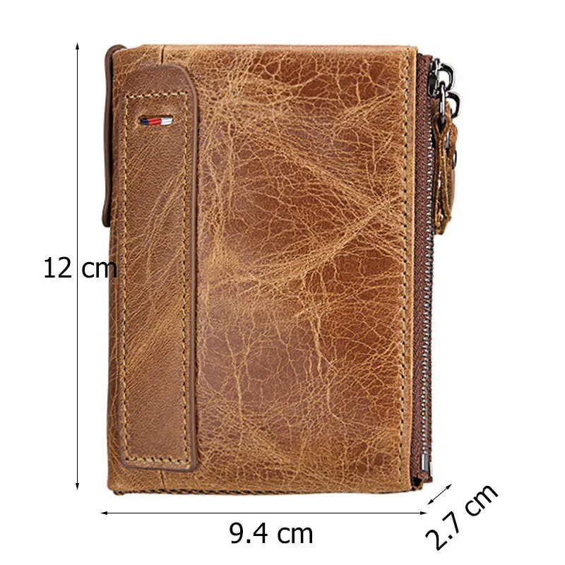 100% Genuine Leather Men Wallet Small Zipper Pocket Men Wallets Portomonee Male Short Coin Purse Brand Perse Carteira For Rfid 100% Genuine Leather Men Wallet Small Zipper Pocket Men Wallets Portomonee Male Short Coin Purse Brand Perse Carteira For Rfid