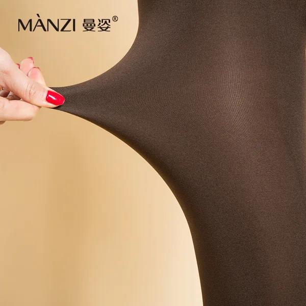 MZ27027 MANZI High quality Fashion Women's 200D velvet stirrup Spring   Autumn Winter tights pantyhose wholesale