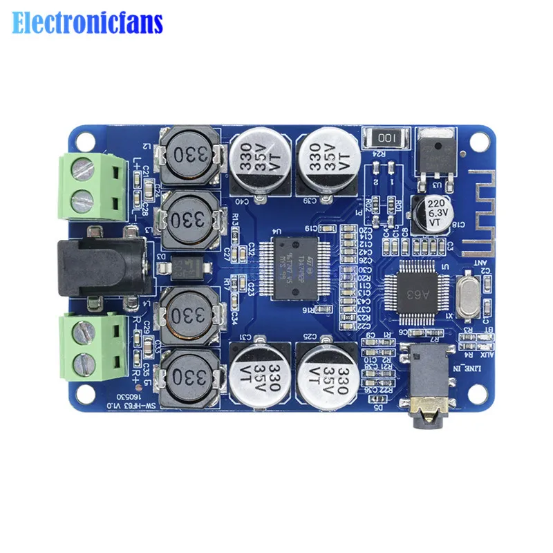 TDA7492P Bluetooth V2.1 Плата усилителя аудиоприемника с модулем AUX интерфейсом 2*25 Вт|amplifier